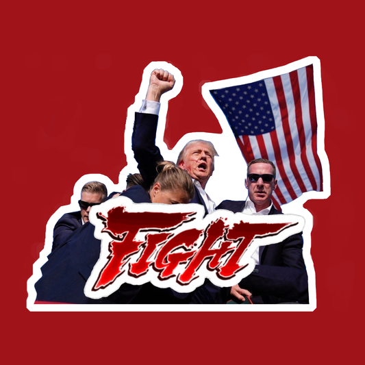 Trump FIGHT charity sticker